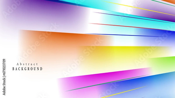 Fototapeta Abstract colorful lines background. Geometric stripe line art design. Modern shiny color gradient lines. Futuristic technology concept.