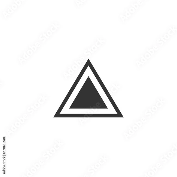 Fototapeta Triangle Icon Vector Flat and Trendy Sign.  Symbol Illustration