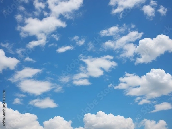 Obraz blue sky with clouds