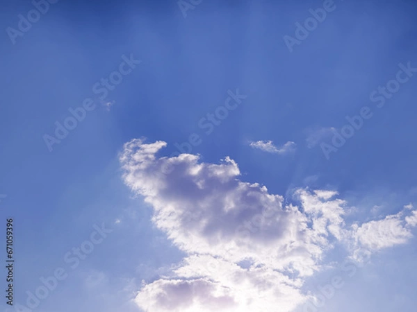 Fototapeta Blue sky with clouds