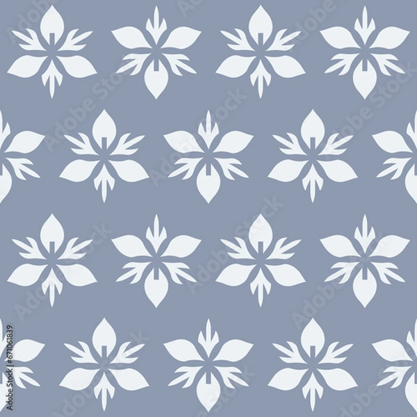 Fototapeta Seamless pattern with daisy flower