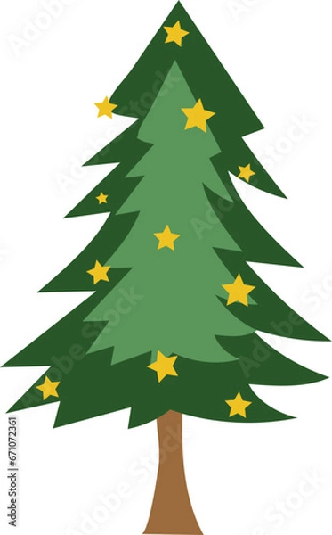 Obraz Chistmas tree illustration