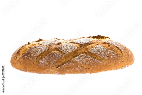 Fototapeta Bread isolated on white