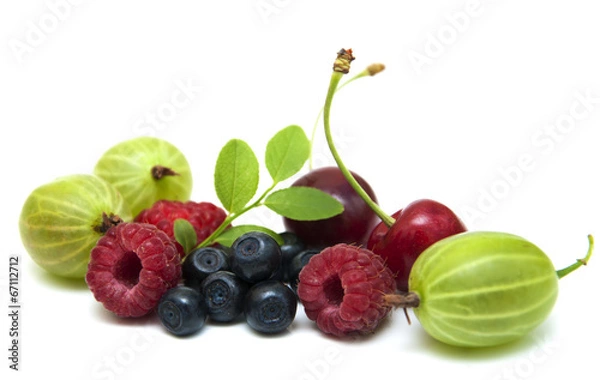 Fototapeta Assorted fresh berries