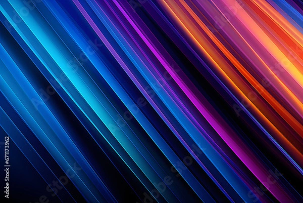 Fototapeta Abstract background with colorful  lines
