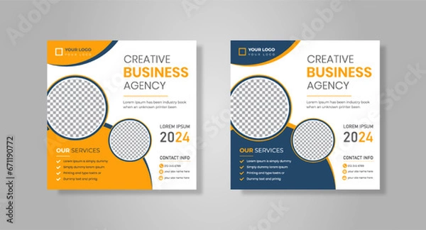 Fototapeta Instagram post and social media template