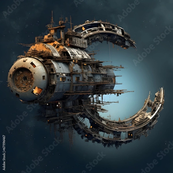 Obraz ship in the harbor