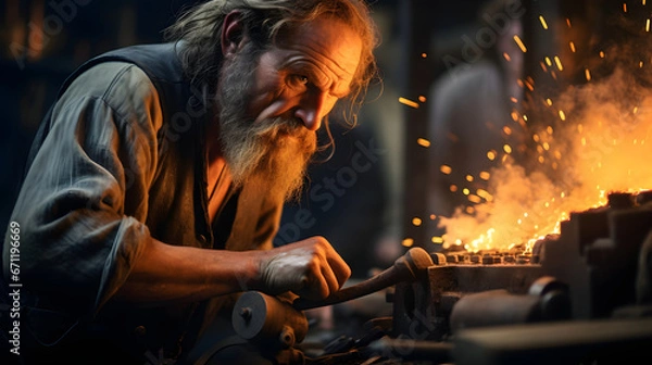 Fototapeta hard worker man