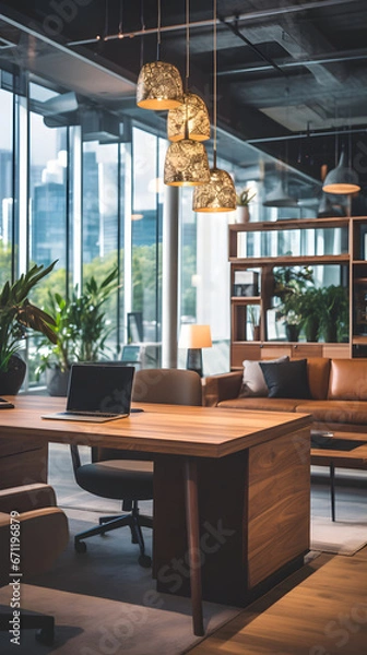 Fototapeta office for work