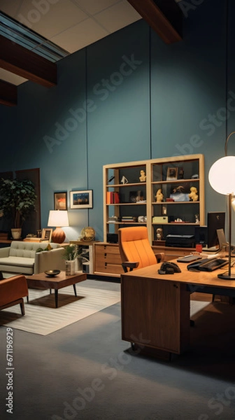 Fototapeta work office