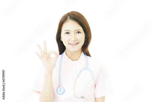 Fototapeta 笑顔の看護士