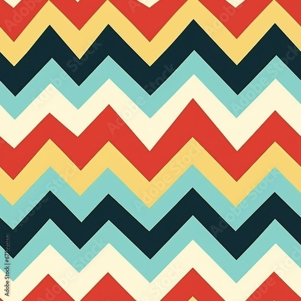 Obraz Chevron Zigzag Seamless Pattern