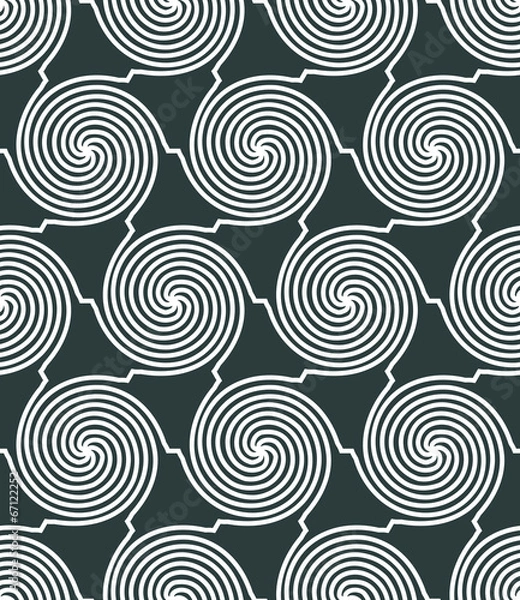 Fototapeta Vector geometric decorative seamless pattern.