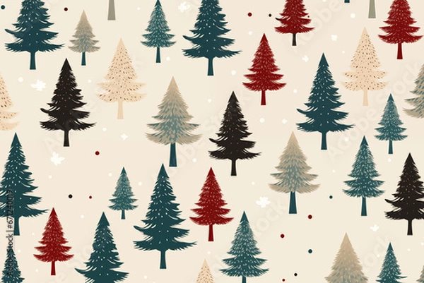 Fototapeta christmas trees background
