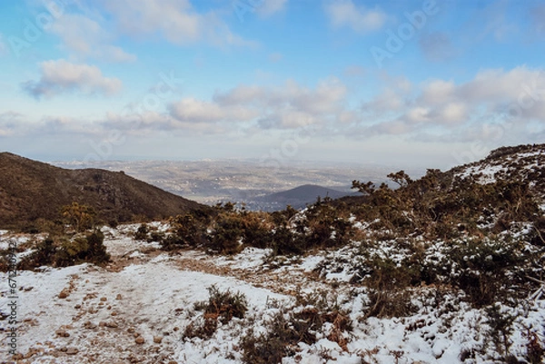 Obraz La Rhune enneigée 