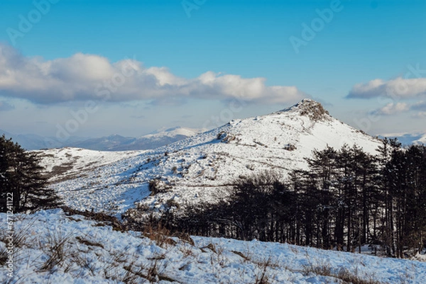 Obraz La Rhune enneigée 