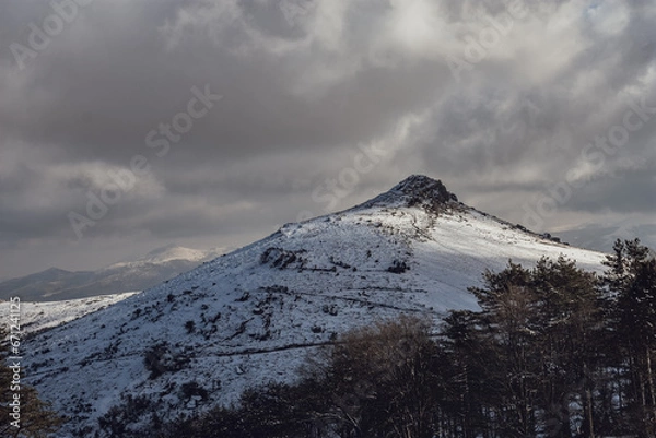 Obraz La Rhune enneigée 