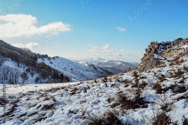 Obraz La Rhune enneigée 