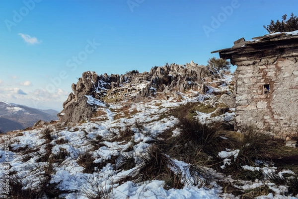 Obraz La Rhune enneigée 