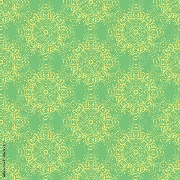 Fototapeta An abstract vintage pattern seamless background.