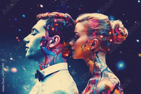 Fototapeta Cleanliness Concept: People cleaning a large room, symbolizing cleanliness, hygiene, and the importance of maintaining a sanitized environment