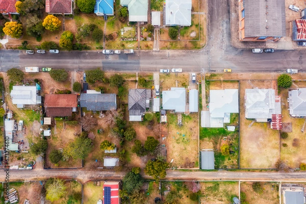 Fototapeta D Gloucester Streets top down