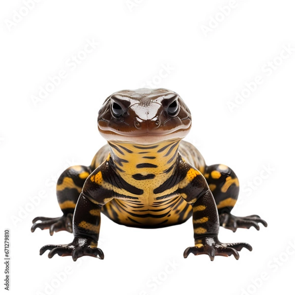 Obraz Eastern tiger salamander on transparent background