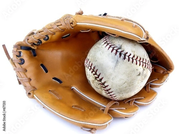 Obraz worn glove and ball