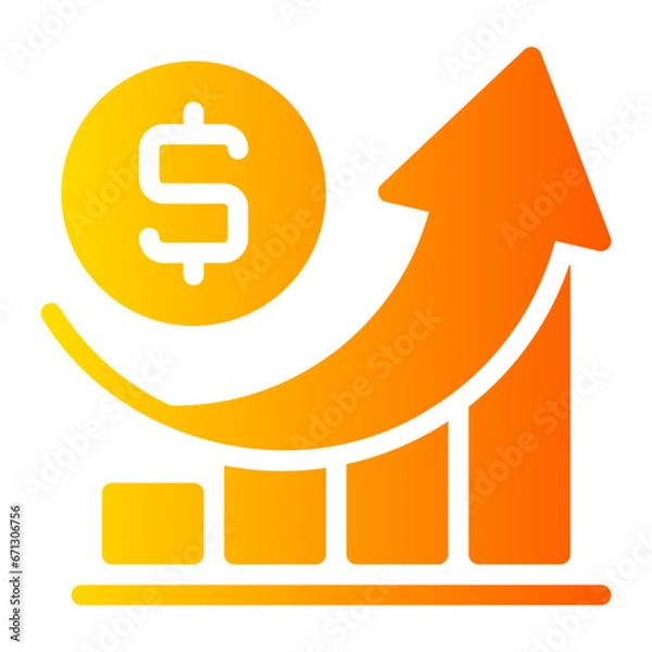 Obraz growth gradient icon