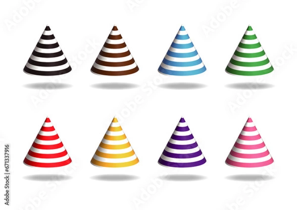 Obraz ボーダー円錐