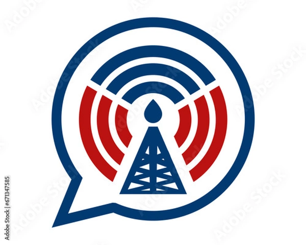 Fototapeta wi fi tower icon