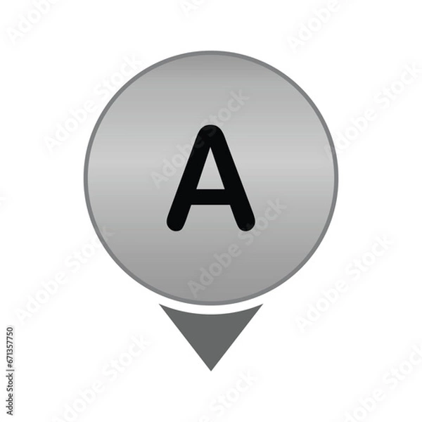 Fototapeta Initial Letter Logo A Template Vector Design