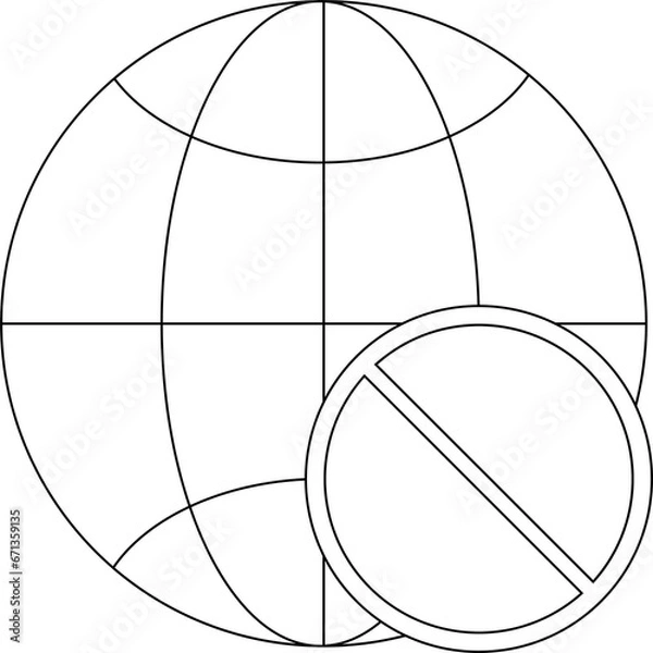 Fototapeta no internet icon