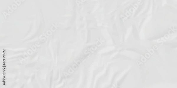 Fototapeta White paper crumpled texture. white fabric textured crumpled white paper background. panorama white paper texture background, crumpled pattern texture background.