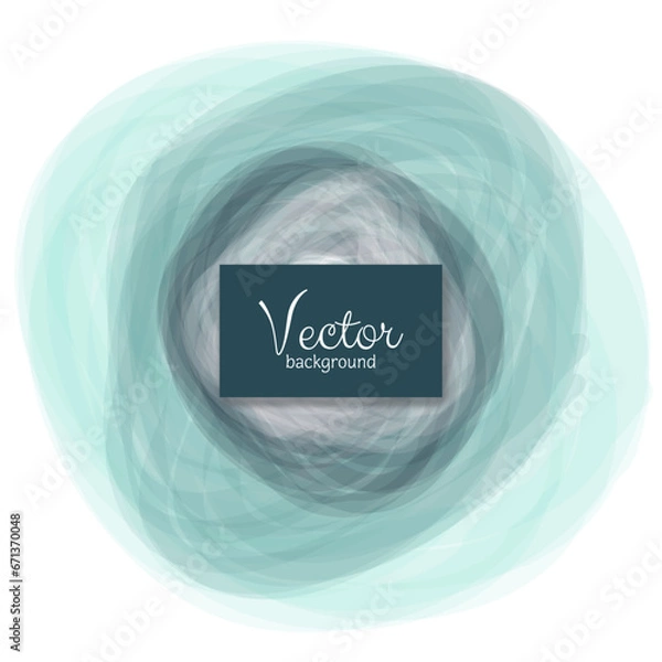 Fototapeta Vector background abstract circles in pastel blue colors