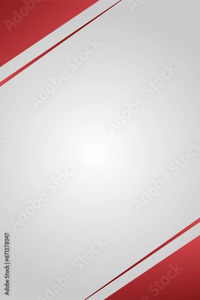 Obraz Abstract red and white background with space for your text, certificate, template design, texture, backdrop, banner business, presentation. Vector illustration.