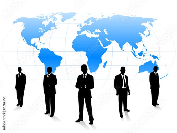 Obraz Businessman and the world