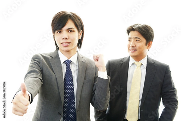 Fototapeta 笑顔のビジネスマン