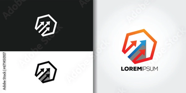 Obraz up arrow logo