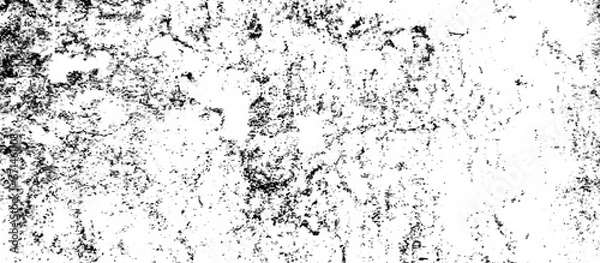 Fototapeta Black and white Dust overlay distress grungy effect paint. Black and white grunge seamless texture. Dust and scratches grain texture on white and black background.	
