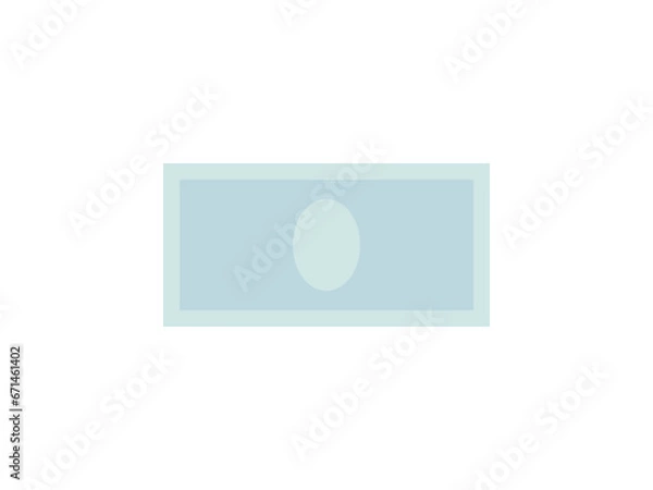 Obraz ミニマル紙幣アイコン：B