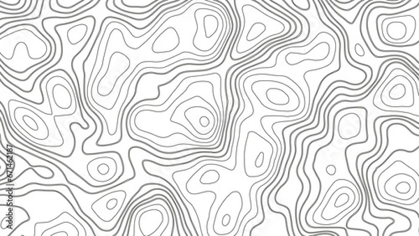 Fototapeta Abstract pattern with lines. Seamless pattern with lines Topographic map.