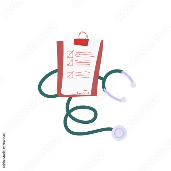 Obraz stethoscope on a white background