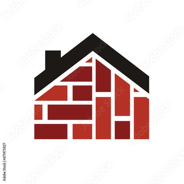 Obraz building with red brick 