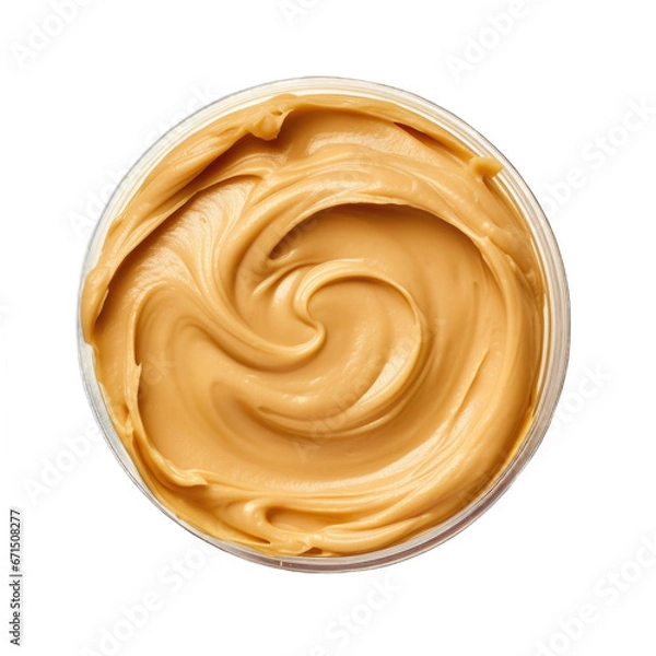 Fototapeta Peanut butter isolated on transparent background