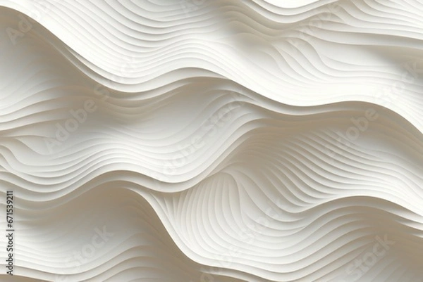 Fototapeta Chromatic Brilliance Sculptures Subtle Gradients of White and Black, Abstract Symmetry  