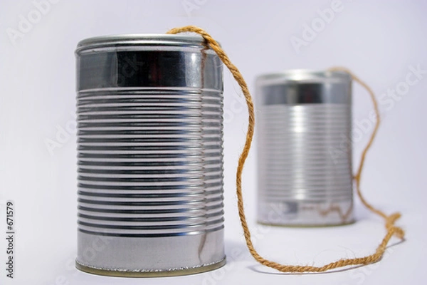 Obraz tin can telephone