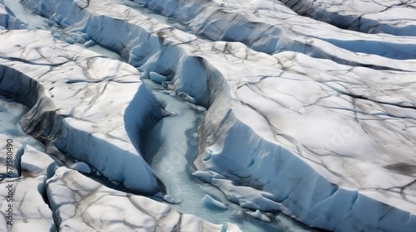 Obraz glaciers melted by global warming