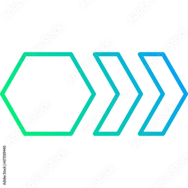 Obraz Futuristic HUD Arrow