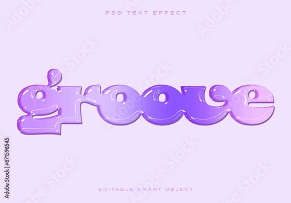 Fototapeta Liquid Text Effect 